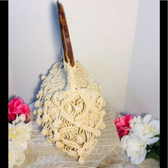 MACRAME CROCHET FASHION HANDBAG - Picture 4 of 8